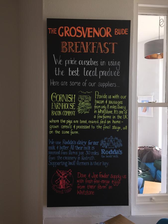 The Grosvenor Guest House Bude Eksteriør bilde
